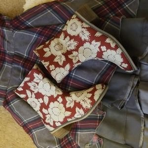 Joyfolie Wren boots with flocking